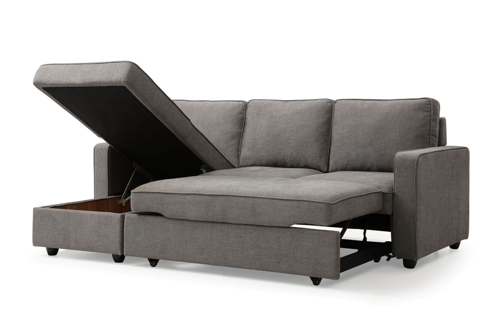 Myles corner sofa bed grey