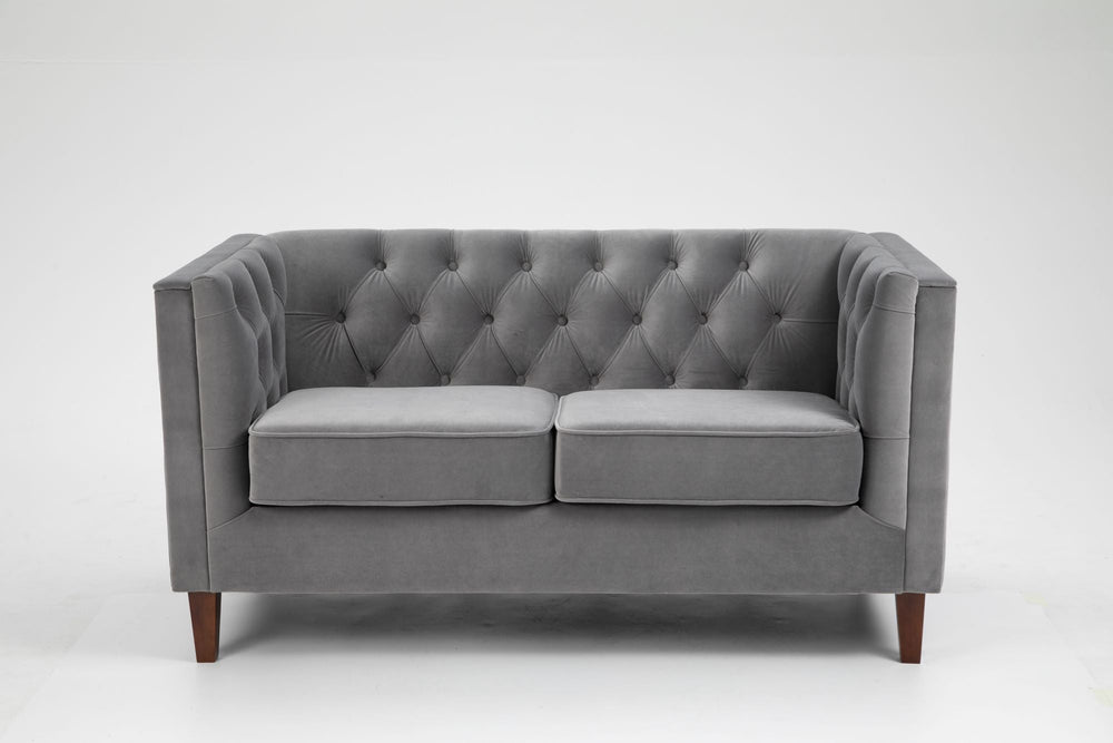 Isabel chesterfield 2 seater grey