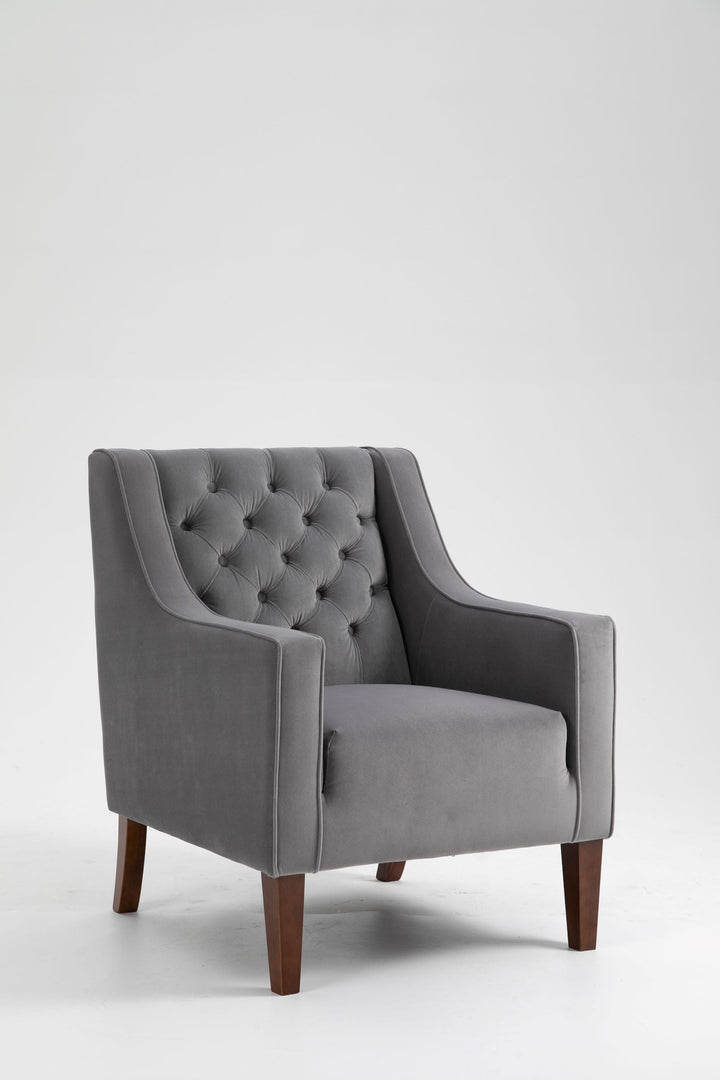 Isabel chesterfield chair grey